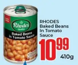 Elite Cash & Carry RHODES Baked Beans In Tomato Sauce offer