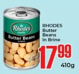 Elite Cash & Carry RHODES Butter Beans In Brine offer