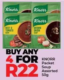 Elite Cash & Carry KNORR Packet Soup Assorted offer