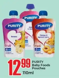 Elite Cash & Carry PURITY Baby Foods Pouches offer