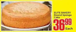 Elite Cash & Carry ELITE BAKERY Round Sponge Cake offer