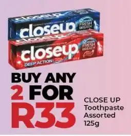 Elite Cash & Carry CLOSE UP Toothpaste Assorted offer