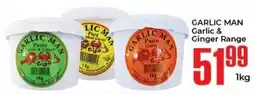 Elite Cash & Carry GARLIC MAN Garlic & Ginger Range offer
