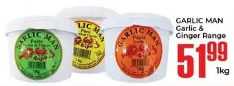 Elite Cash & Carry GARLIC MAN Garlic & Ginger Range offer