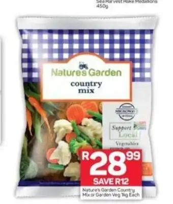 Pick n Pay Nature's Garden Country Mix or Garden Veg 1kg offer