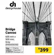 Builders Warehouse Design House Bridge Canvas Grey-600mm x 900mm offer