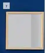 Builders Warehouse DH Square Box Mirror Frame Ash-430mm x 430mm x 50mm offer