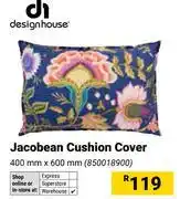 Builders Warehouse Design House Jacobean Cushion Cover-400mm x 600mm offer
