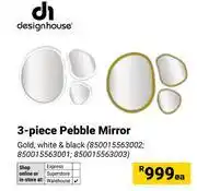 Builders Warehouse Design House 3 Piece Pebble Mirror-Each offer