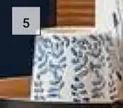 Builders Warehouse Floral Vase White & Navy-126mm x 120mm offer