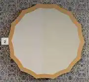 Builders Warehouse 600mm Scallop Round Mirror Gold offer