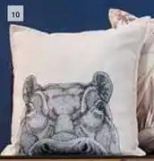 Builders Warehouse Hippo Face Scatter Cushion White-500mm x 500mm offer