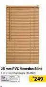 Builders Warehouse 25mm PVC Venetian Blind Champagne-1m x 1m offer