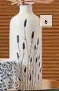 Builders Warehouse Floral Vase White & Navy-112mm x 299mm offer