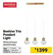 Builders Warehouse Eurolux Beehive Trio Pendant Light offer