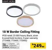 Builders Warehouse Lightworx 18W Border Ceiling Fitting-Each offer