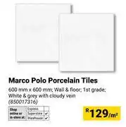 Builders Warehouse Marco Polo Porcelain Tiles-600mm x 600mm Per Sqm offer