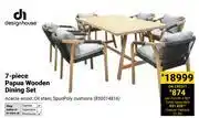 Builders Warehouse Design House 7 Piece Papua Wooden Dining Set offer
