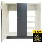 Builders Warehouse Home & Kitchen 3 Door Standard Built In Cupboard-2.1m (h) x 1.8m (w) offer