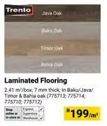 Builders Warehouse Trento Laminated Flooring-Per Sqm offer