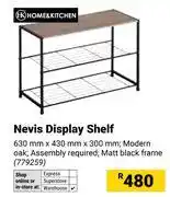 Builders Warehouse Home & Kitchen Nevis Display Shelf-630mm x 430mm x 300mm offer