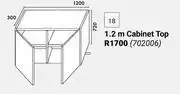 Builders Warehouse Home & Kitchen 1.2m Cabinet Top Wall Units offer