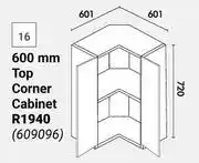 Builders Warehouse Home & Kitchen 600mm Top Corner Cabinet Wall Units offer