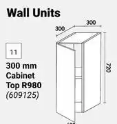 Builders Warehouse Home & Kitchen 300mm Cabinet Top Wall Units offer