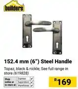 Builders Warehouse Builders 152.4mm (6) Steel Handle offer