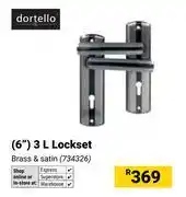 Builders Warehouse Dortello (6) 3L Lockset Brass & Satin offer