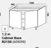 Builders Warehouse Home & Kitchen 1.2m Cabinet Base Floor Units offer