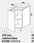 Builders Warehouse Home & Kitchen 450mm Cabinet Base Floor Units offer