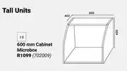 Builders Warehouse Home & Kitchen 600mm Cabinet Microbox Tall Units offer