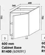 Builders Warehouse Home & Kitchen 600mm Cabinet Base Floor Units offer