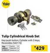 Builders Warehouse Yale Tulip Cylindrical Knob Set offer
