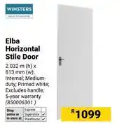 Builders Warehouse Winsters Elba Horizontal Stile Door offer