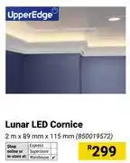 Builders Warehouse Upper Edge Lunar LED Cornice 2m x 89mm x 115mm offer