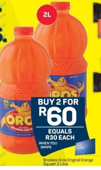 Pick n Pay Brookes Oros Original Orange Squash 2 Litre offer