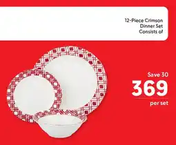 Makro Crimson Dinner Set offer