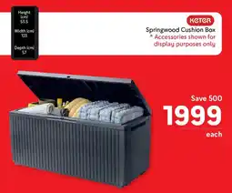 Makro KETER Springwood Cushion Box offer
