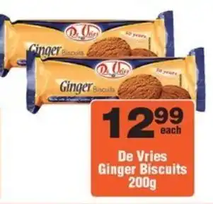 Check Star De Vries Ginger Biscuits offer