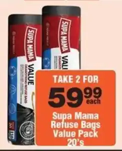Check Star Supa Mama Refuse Bags Value Pack offer
