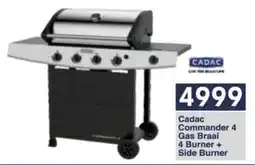 President Hyper Cadac Commander 4 Gas Braai 4 Burner + Side Burner offer