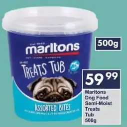President Hyper Marltons Dog Food Semi-Moist Treats Tub offer