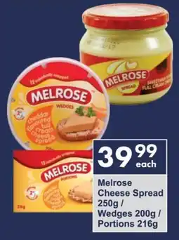 President Hyper Melrose Cheese Spread/ Wedges/ Portions offer