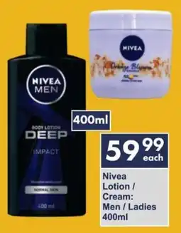President Hyper Nivea Lotion/ Cream Men/ Ladies offer