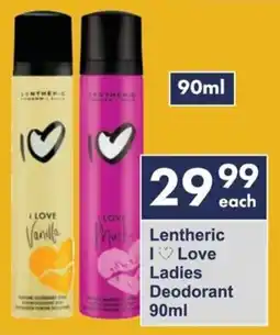 President Hyper Lentheric I Love Ladies Deodorant offer