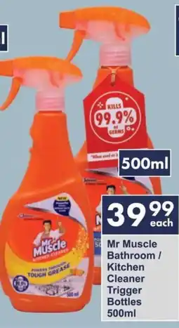 President Hyper Mr Muscle Bathroom/ Kitchen Cleaner Trigger Bottles offer
