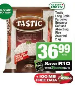 SuperSpar Tastic Long Grain Parboiled, Brown or Soft and Absorbing Rice Assorted offer