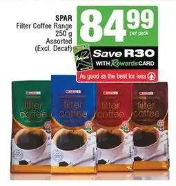 SuperSpar SPAR Filter Coffee Range Assorted (Excl. Decaf) offer